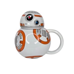 Star Wars Disney BB-8 3D Mug 16oz Ceramic With Lid, Collectible Coffee Cup